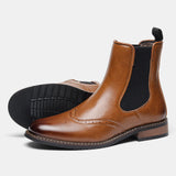 Soft Leather Men Chelsea Boots Ankle Boots Comfortable Men Boots