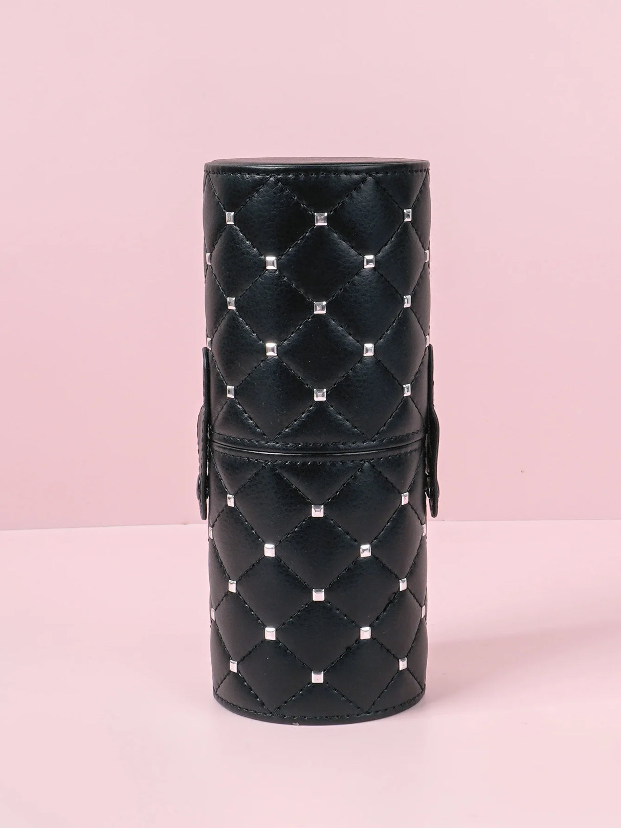 Black Large capacity multi-functional makeup brush storage container diamond square nail makeup tool storage pen holder