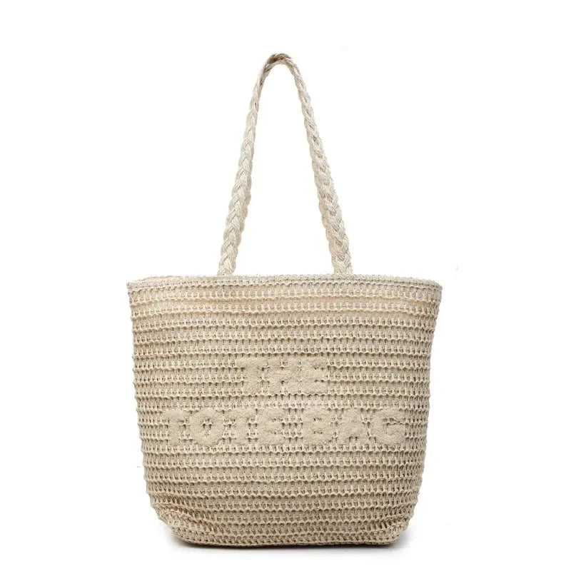 2025 Woven Large Tote Bag for Women, Fashion Shoulder Bag Casual Handbag, Stylish Beach Bag Spacious Designer Purse Trendy