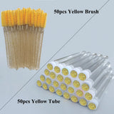 Reusable Eyelash Brush Tube Disposable Mascara Wands Replaceable Dust-proof Eye Lash Eyebrow Brush Tube for Eyelashes Extension