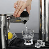 1/2L Pitcher Pot Stainless Steel Kitchen Cold Wine Pitcher Bar Ice Jar Container Fruit Juice Pitcher for Restaurant Cafe Mix Bar