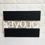 2PCS 47X35cm Photo Frame Family6 Holes Combination Photo Frame Creative Love Letters Photo Frame Wall Hanging Photo Frame Crafts