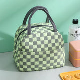 Thermal Lunch Dinner Bag Canvas Handbag Picnic Cooler Bag Travel Breakfast Box for Work Student Convenient Lunch Tote Food Bag
