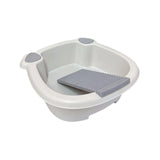 Clothes Washing Basin with Scrubbing Board, Hand Wash Tub for Delicate Items