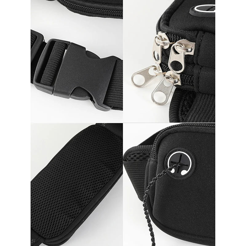 Professional Running Waist Bag Sports Belt Pouch Mobile Phone Case Men Women Hidden Pouch Gym SportsBags Running Belt Waist Pack