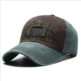 Men's Baseball Cap Casual Do Old Washed Cotton Alphabet Embroidered Caps Curved Roof Dome Sun Protection Hats