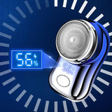 Electric Razor With LED Display Fast Charging Electric Shaver For Men Washable Portable Mini Razor For Home Business Travel