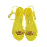 New Sandals Sexy Lips Fruit Sandals Women's Anti slip PVC Jelly Flat Sandals Outer