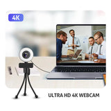 New 4K Webcam 2K Full HD Web Camera With Microphone LED Fill Light USB Web Cam Rotatable For PC Computer Laptop for Youtube