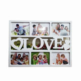 2PCS 47X35cm Photo Frame Family6 Holes Combination Photo Frame Creative Love Letters Photo Frame Wall Hanging Photo Frame Crafts