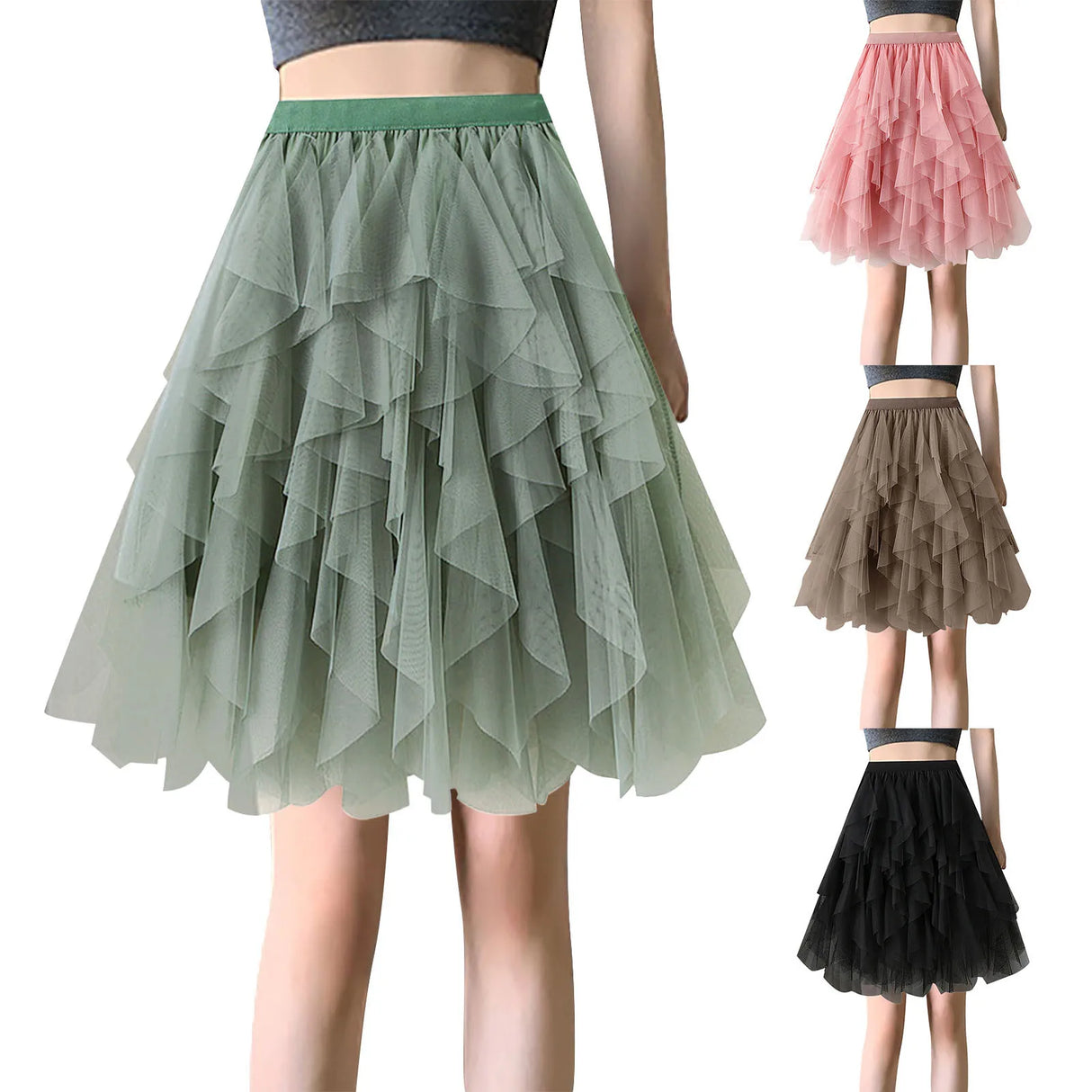 Corduroy Skirts for Women Women Tulle Skirts Knee Length Long Adult Tutu Layered Short Prom Party Midi Formal Skirts for Women