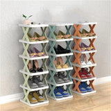 Shoes Racks Storage Organizer Detachable Shoe Racks Saves Family Household Rack Multi Layer Simple Shoes Shelf Color Cabinet