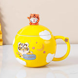 Creative Cartoon Planet Mug Cute Astronaut Ceramic Mug Gift Souvenir Mug