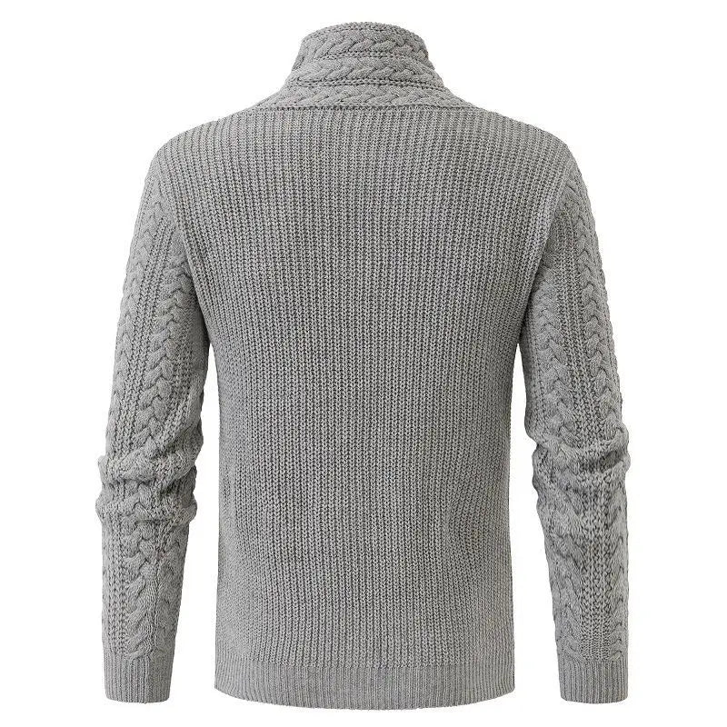 Long-sleeved Knit Sweater for Men, European and American Plus Size Sweater, Loose, Goes with Everything, Autumn and Winter
