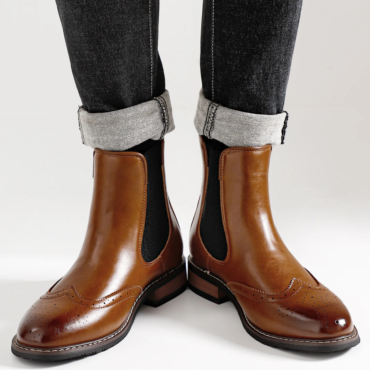 Soft Leather Men Chelsea Boots Ankle Boots Comfortable Men Boots
