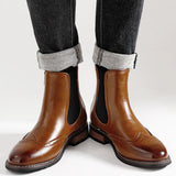 Soft Leather Men Chelsea Boots Ankle Boots Comfortable Men Boots