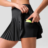 Mini Short Skirts for Women Women's Double Layered Pleats Tennis Sports Skirts For Women High Waisted Fashion Versatile Skirt