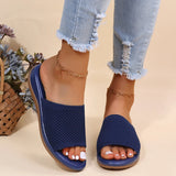 Women Sandals Soft Flat Sandals Summer Sandals Women Stretch Fabric Summer Elegant Slippers Shoes