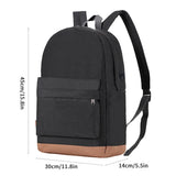 TINYAT 14 Inch Multi-Pocket Travel Backpack for Men Women, Waterproof School College Bag with Laptop Compartment, Outdoor Sport