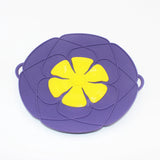 Silicone Flower Cover Spill Stop Lids Cooking Pot Cover 26cm