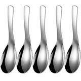 5pcs Stainless Steel Spoon Spoon Household Creative Stainless Steel Tablespoon Soup Spoon Small Spoon Spoon Children Dinner
