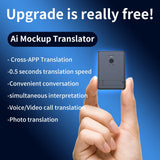 140+ Language Translator Device Ai Two Way Real Time Voice Instant Translator Magnetic Phone Stand Design for Travel