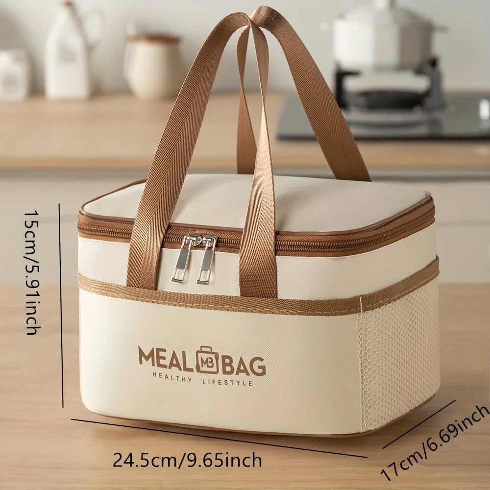 Thermal Insulation Lunch Bag  Food Storage Picnic Bags Tote Portable Cooler Box Bags Bento Handbag