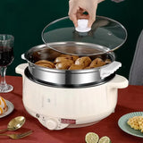 Electric cooking pot 1-2-3 people dormitory student multi-functional electric hot pot small household mini electric cooking pot