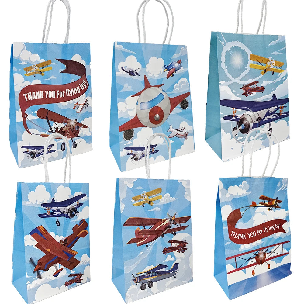 Fighter Plates Airplane Birthday Party Decor Plane Plates Blue Sky Plates Two Fly Paper Plates Napkins Party Supplies for Boys