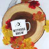 Witches Brew Coffee Mug Halloween Enamel Mug  halloween party mug gift Halloween Mug Drinkware Autumn Cup
