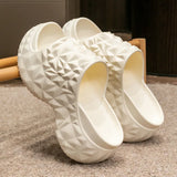 Bebealy Durian Sandals Women Sandals Outdoor Platform Beach Sandals Summer Wear-resistant Pool Sandals Nonslip Cloud Slippers