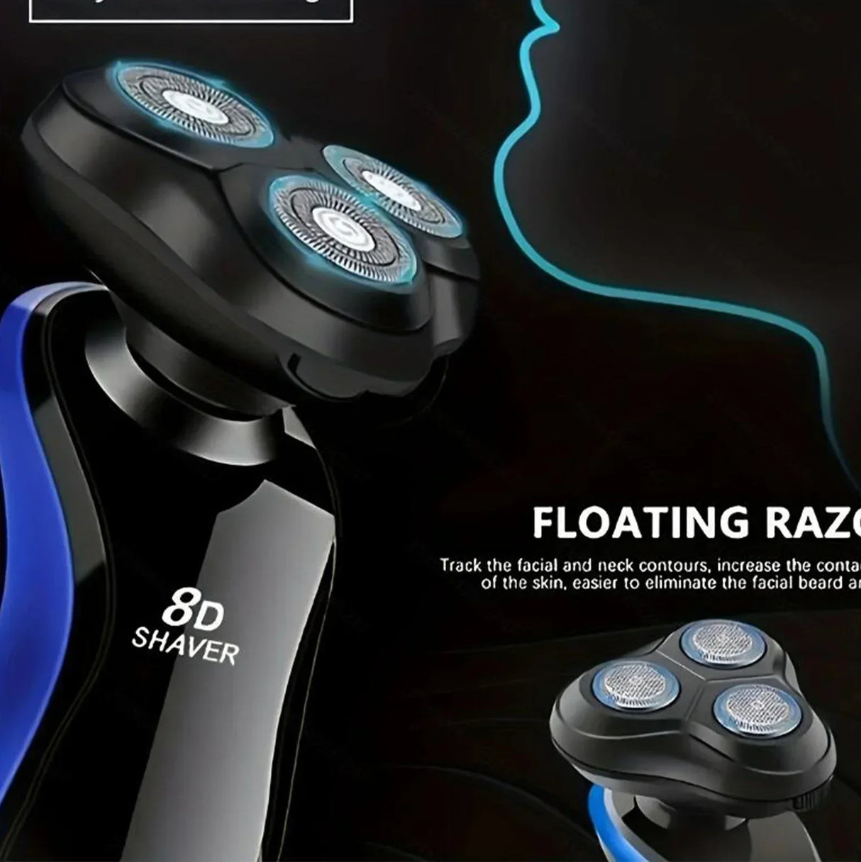 Min Rechargeable Electric Razor] Electric Razor -LED Display, USB RechargeableMulti-function Beard Trimmer