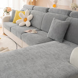 Solid color minimalist modern sofa cover is universal all year round, slip resistant, dirt resistant, pet friendly, and machine