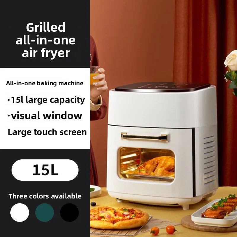 air fryer with safety and overheating protection, household large capacity french fry machine, multifunctional electric fryer