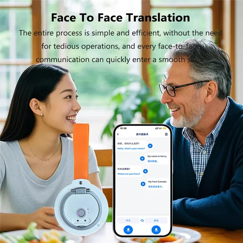 AAAEL-Smart AI Translator Magnetic 138 Languages Simultaneous Interpretation Voice Call Text Photo Video