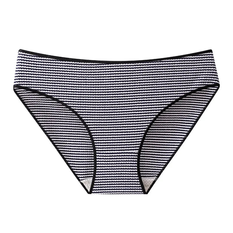 Women Panties Breathable Crotch Warm Underwear for Women Sexy Seamless Briefs Stripes Low Rise Pants Female Winter Lingerie