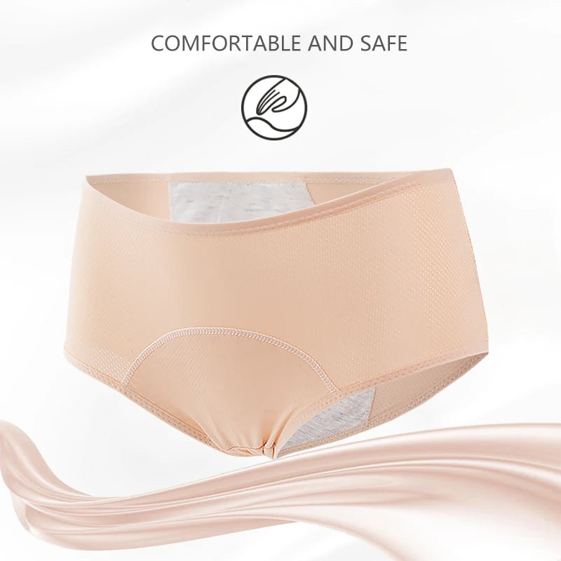 Panties for Menstruation Cotton Menstrual Panties High Waist Women Underpants Lingerie Plus Size Femme Culottes Menstruelles