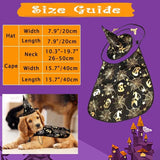 Cool Pumpkin Pet Halloween Costumes Cape Adjustable Bat Cats Cosplay Clothes Black Soft Halloween Dog Cloak Hat Dogs