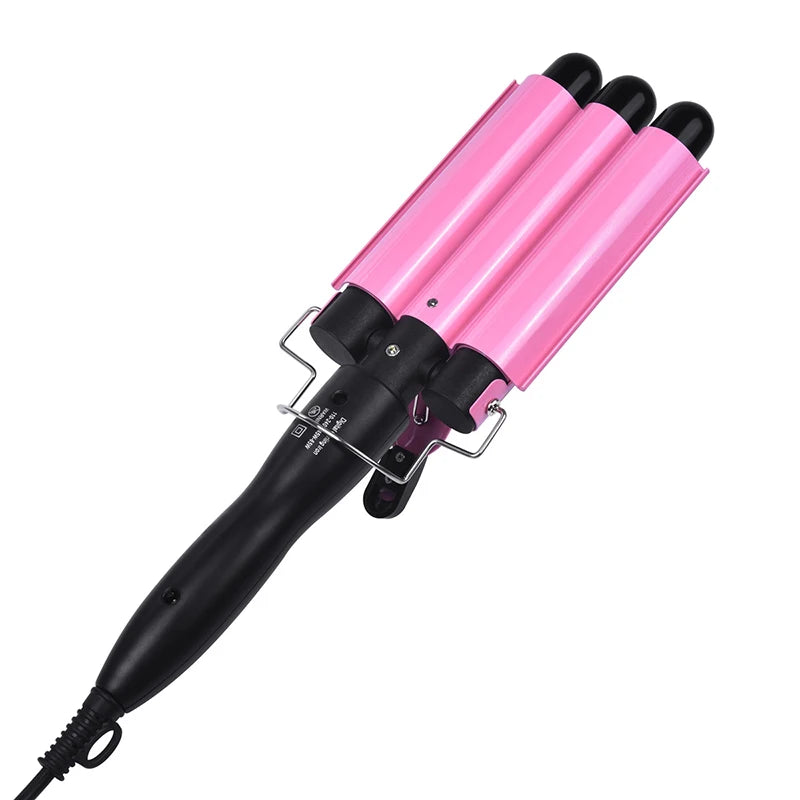 Professional Curling Ceramic Hair Curler Wave Waver Styling Tools Styler Wand Three Barrel Hair Curler Irons Automatic