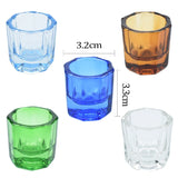 Dentistry Mixing Bowls Glass Dish Household Octagonal Cups for Dental Lab Powder Holder Container Tool