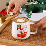 Mug gift box ceramic mug Christmas gift Ceramic mug mug with lid with spoon set cup cup cup Coffee cup Christmas