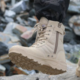 Men Combat Boots Work Safty Shoes Special Force Desert Tactical Boots Outdoor Hiking Ankle Shoes Boots Men Boots