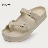 KIDMI New Fashion Women Sandals Comfortable Women's Slippers High Quality EVA Women Flip-flops Nonslip Soft Integrated Slippers