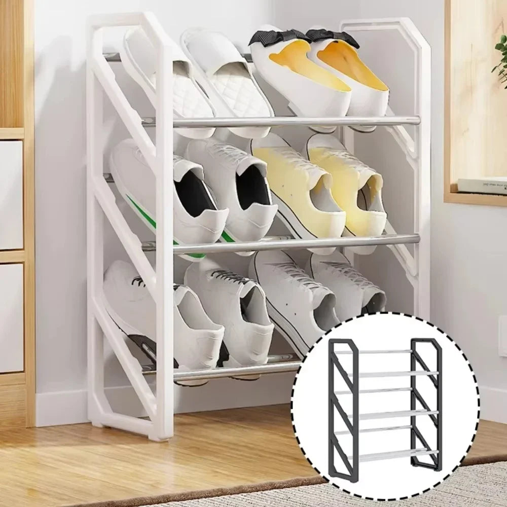 Easy To Assemble Shoes Racks Simple Shoe Rack Hallway Shoe Rack Trapezoidal Living Room Space Saving Shoes Shelf Room Balcony