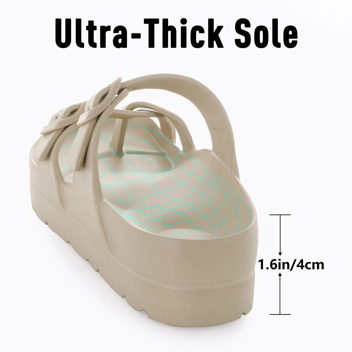 KIDMI New Fashion Women Sandals Comfortable Women's Slippers High Quality EVA Women Flip-flops Nonslip Soft Integrated Slippers