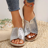 Fashion Woman Sandals Shoes Wedge Walking Shoes Light Women's Sandals Slip On Plus Size Female Footwear Heels For Women