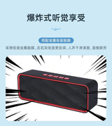 Waterproof Wireless Bluetooth speaker high sound quality small portable double soundbar speaker household outdoor loud subwoofer
