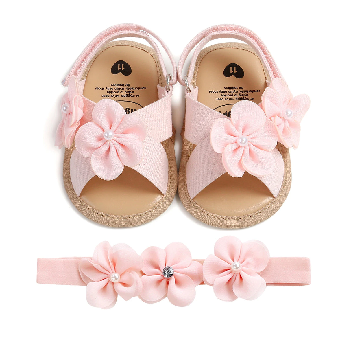 Baby Girls Sandals Summer Shoes Outdoor First Walker Toddler Girls Shoes for Summer