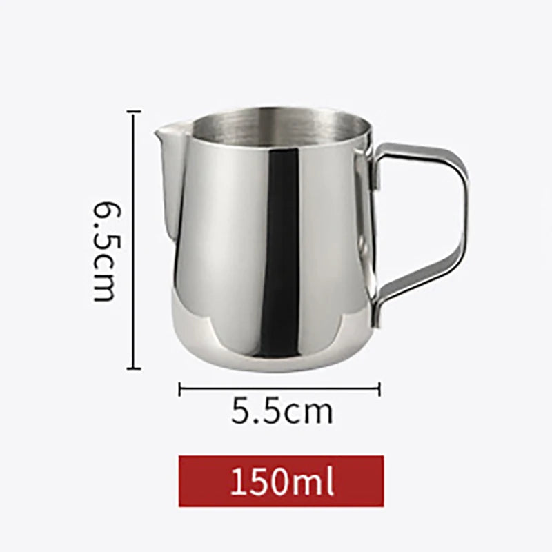 Stainless Steel Milk Frothing Pitcher Espresso Steam Coffee Barista Craft Latte Cappuccino Milk Cream Cup Frothing Jug Pitcher