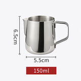 Stainless Steel Milk Frothing Pitcher Espresso Steam Coffee Barista Craft Latte Cappuccino Milk Cream Cup Frothing Jug Pitcher